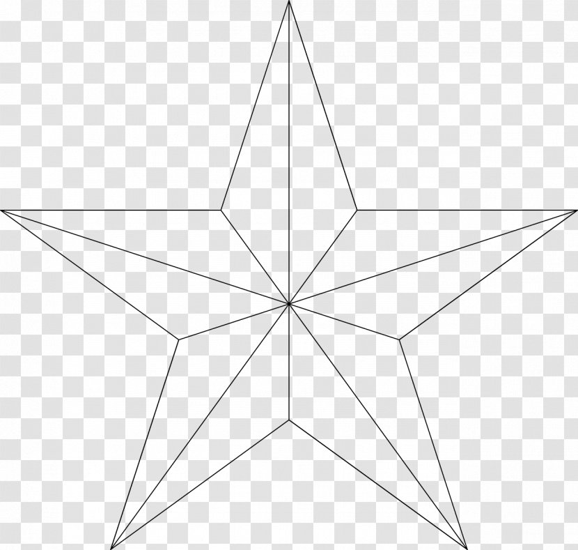 Nautical Star Tattoo Pentagram Pattern - Pentagrama Transparent PNG