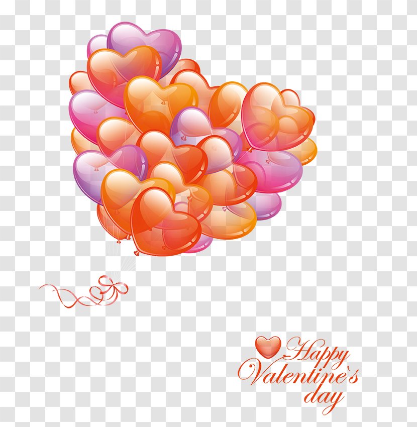 Valentines Day Romance Poster Heart - Balloon Transparent PNG