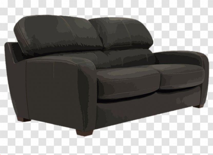 Couch Living Room Recliner Furniture Cushion - Black Sofa Transparent PNG