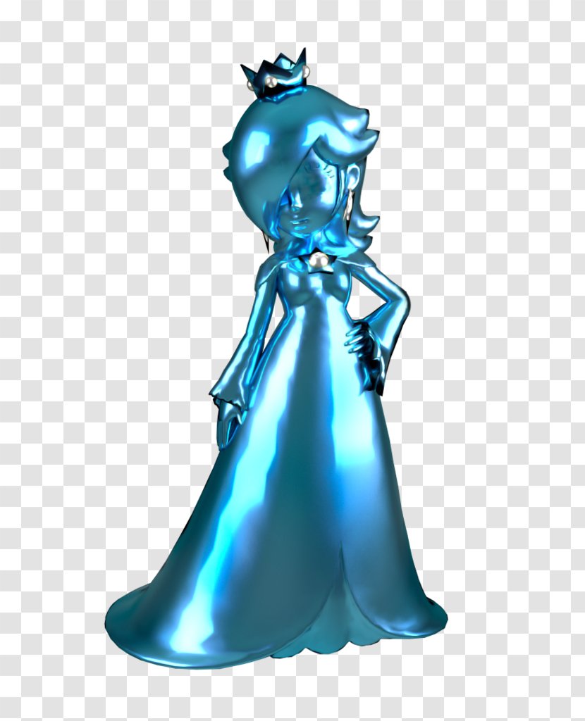 Rosalina Princess Peach Daisy Mario Luigi - Electric Blue - Platinum Safflower Three Dimensional Transparent PNG