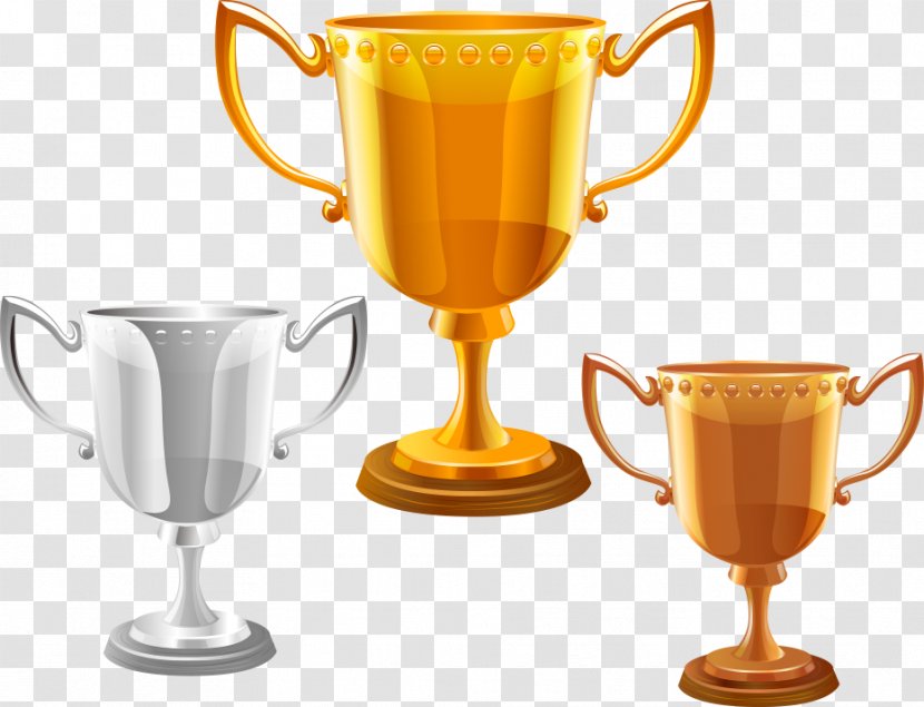 Trophy Cup Euclidean Vector - Tableware Transparent PNG