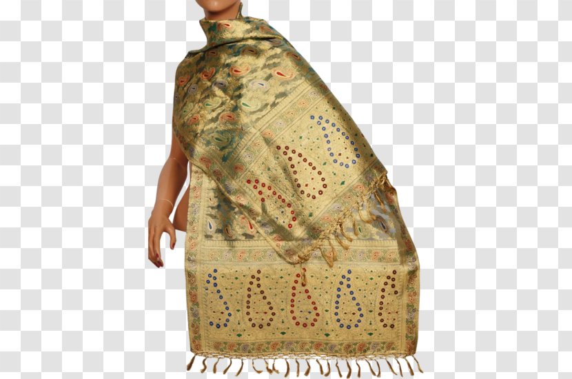 Wedding Sari Clothing Shawl Silk - Vintage Transparent PNG