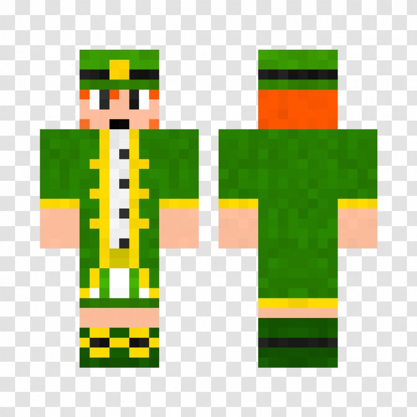 Shirt Skin Yellow Green Minecraft - Rectangle - Leprechaun Hat Transparent PNG