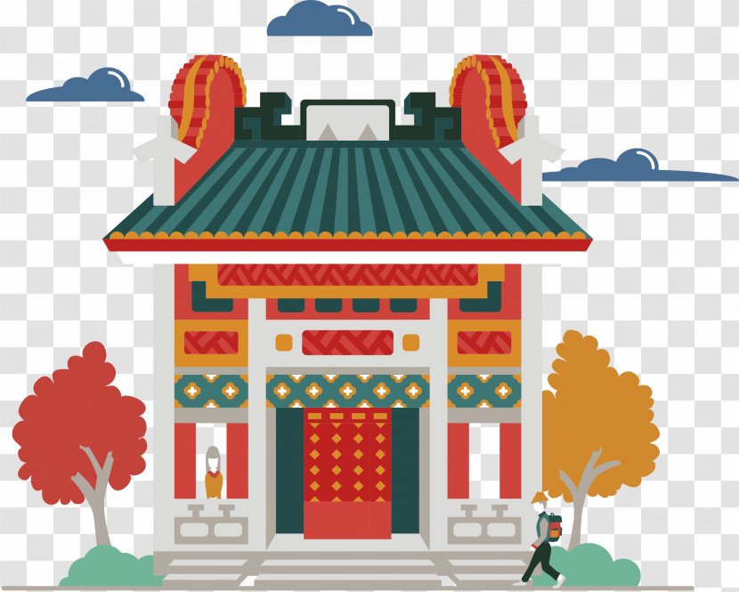 Illustration Graphic Design Foshan Ancestral Temple Graphics - Poster Transparent PNG