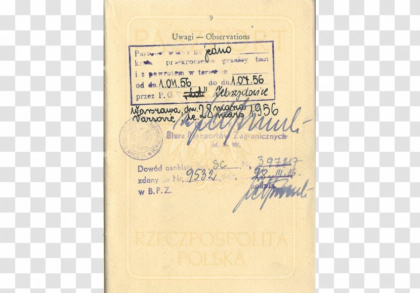 Document - Paper - Italy Visa Transparent PNG