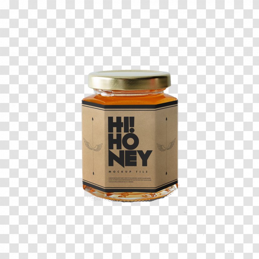 Mockup Jar Honey - Beverage Can - Pot Psd Material Transparent PNG