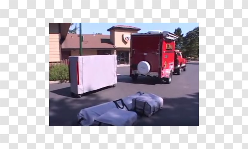 Car Trailer Truck Commercial Vehicle Transport - Firefighter Transparent PNG