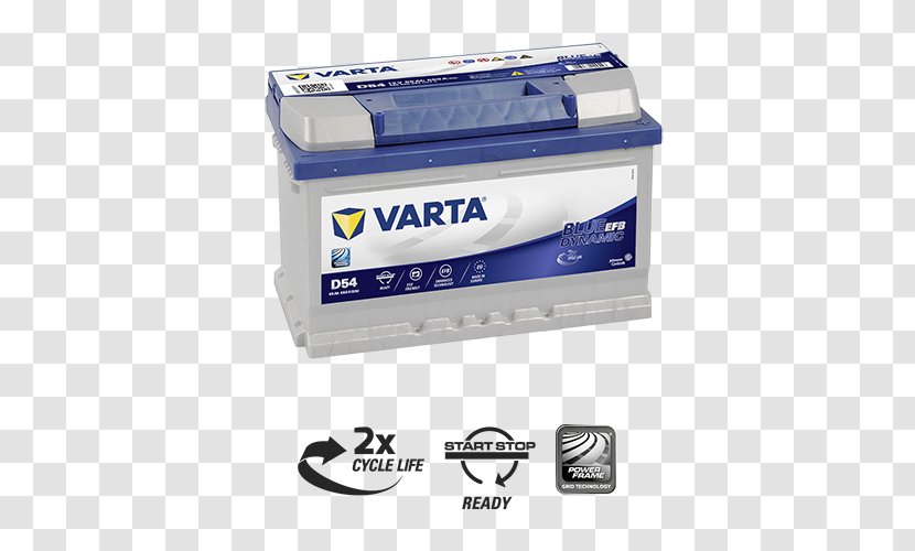 VARTA Rechargeable Battery Automotive Electric VRLA - Volt - Car Transparent PNG