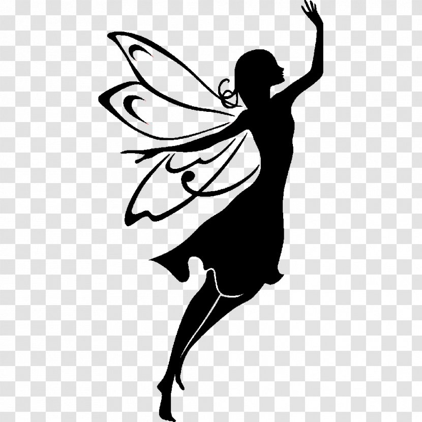 Silhouette - Drawing - Butterfly Transparent PNG