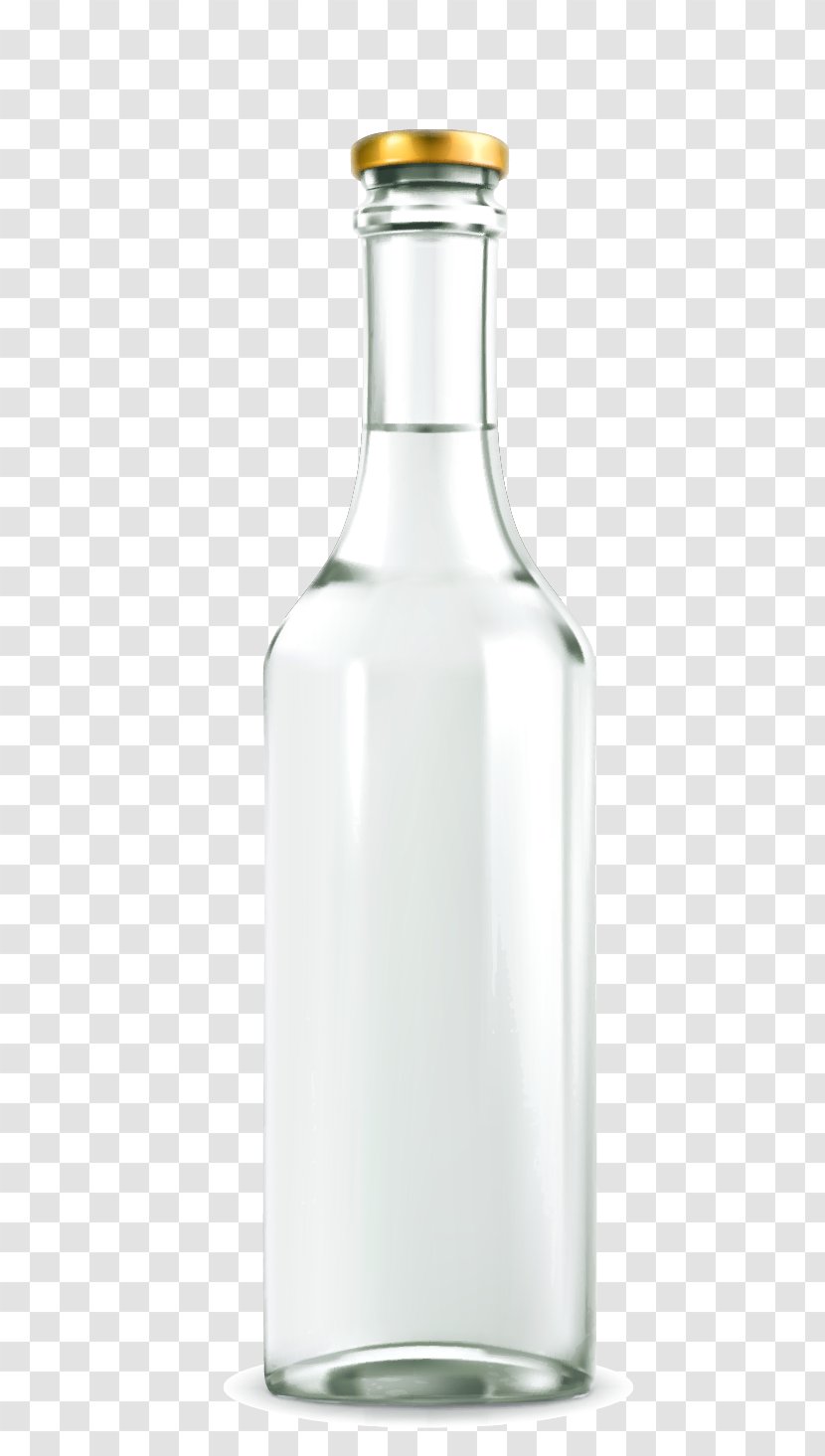 Glass Bottle Drink - Barware - Textured Vector Material Transparent PNG