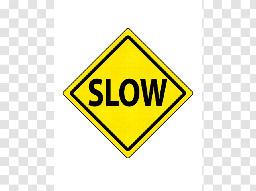Traffic Sign Warning Road Clip Art - Symbol - Slow Cliparts Transparent PNG