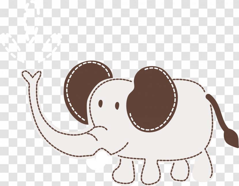 Elephant Euclidean Vector - Carnivoran - Cute Transparent PNG