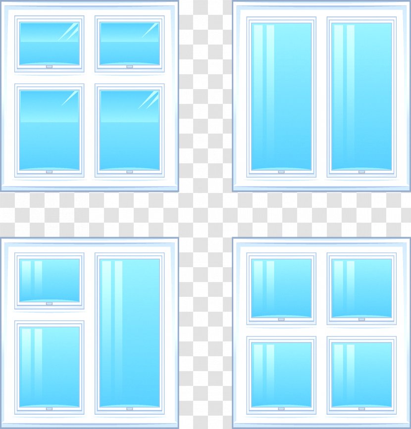 Window Aluminium Alloy - Symmetry - Windows Transparent PNG