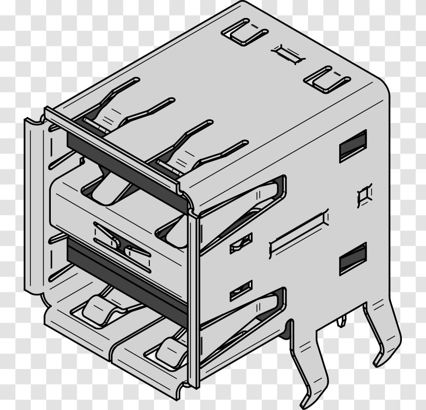 USB Electrical Connector Wi-Fi Clip Art - Usb Adapter - Trojan Clipart Transparent PNG