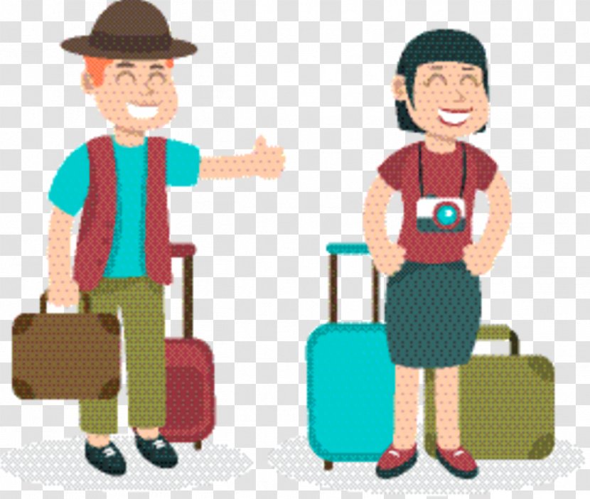 Suitcase Cartoon - Baggage - Job Conversation Transparent PNG
