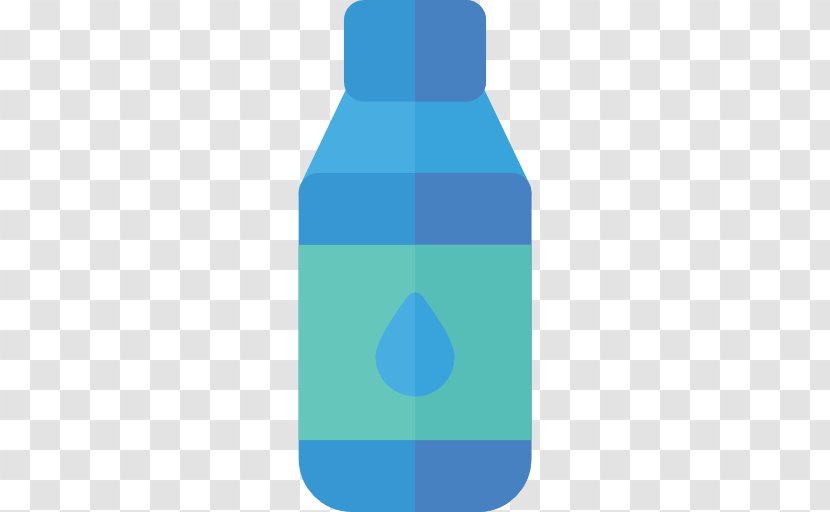 Water Bottle Glass Plastic - Blue Transparent PNG