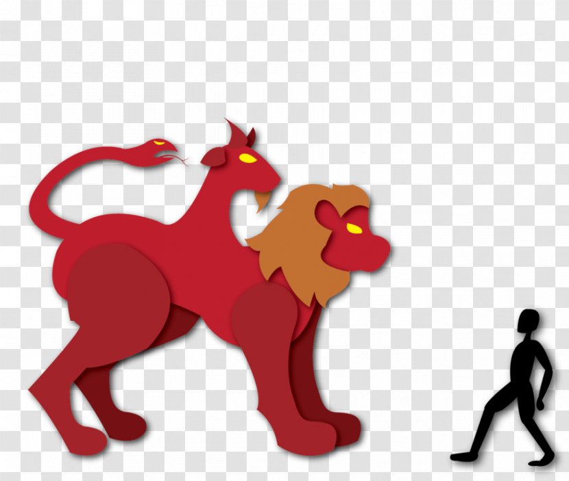 Lion Cat Horse Cougar Mammal - Cartoon - Chimera Transparent PNG