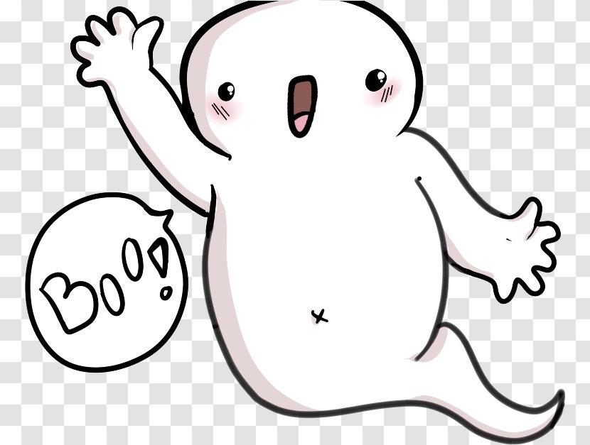 Clip Art Drawing Ghost Illustration - Nose - Clipart Cartoon Transparent PNG