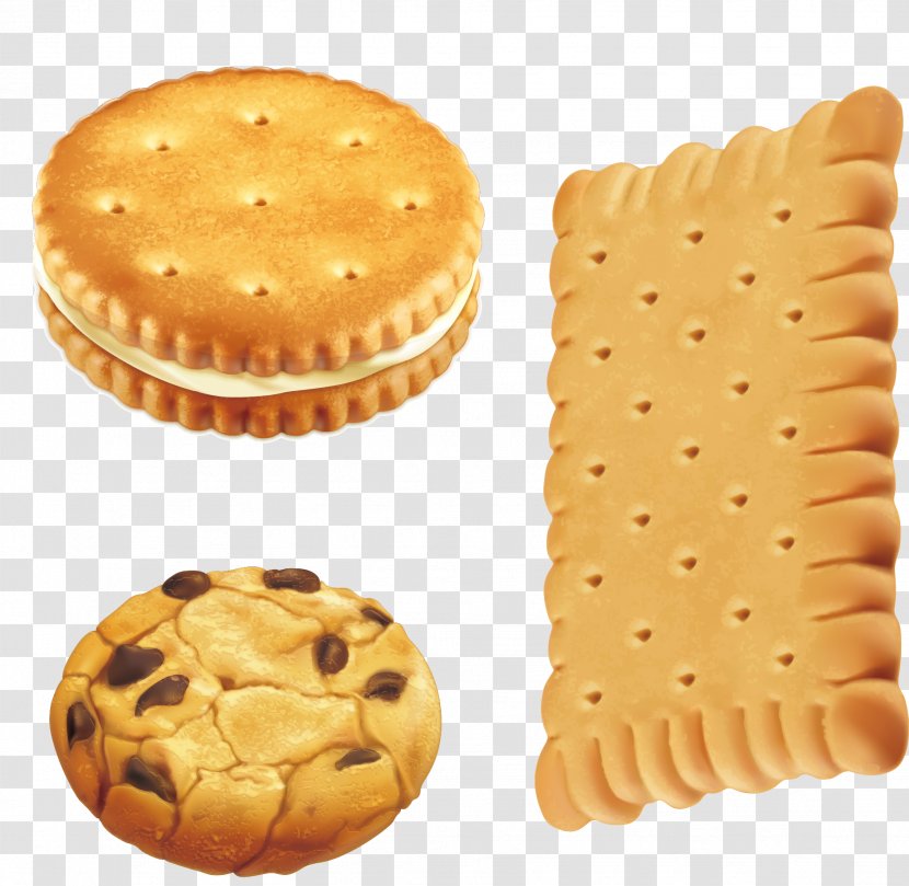 Chocolate Chip Cookie Biscuit Royalty-free - Finger Food - Cookies And Milk Biscuits Transparent PNG