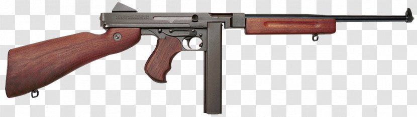Thompson Submachine Gun .45 ACP M1 Carbine Semi-automatic Firearm TM1 - Tree - Frame Transparent PNG