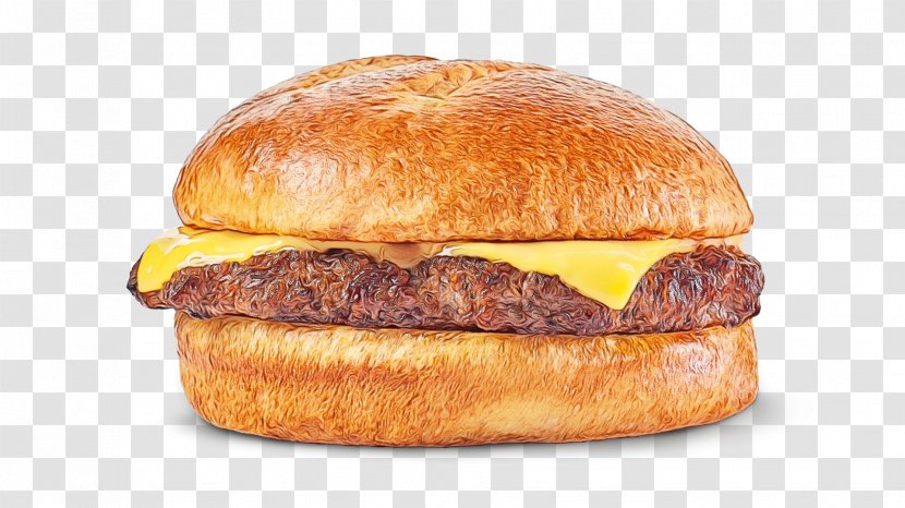Junk Food Cartoon - Veggie Burger - American Cheese Bacon Sandwich Transparent PNG