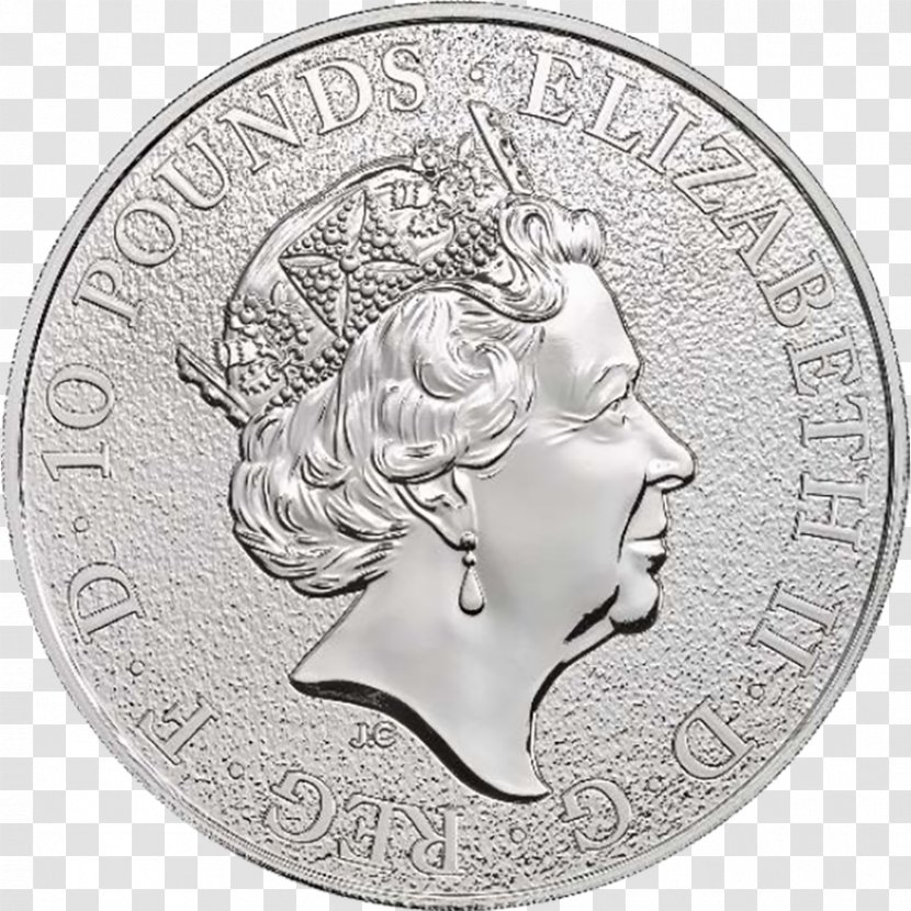 Royal Mint The Queen's Beasts Bullion Coin Britannia - Lunar Series Transparent PNG