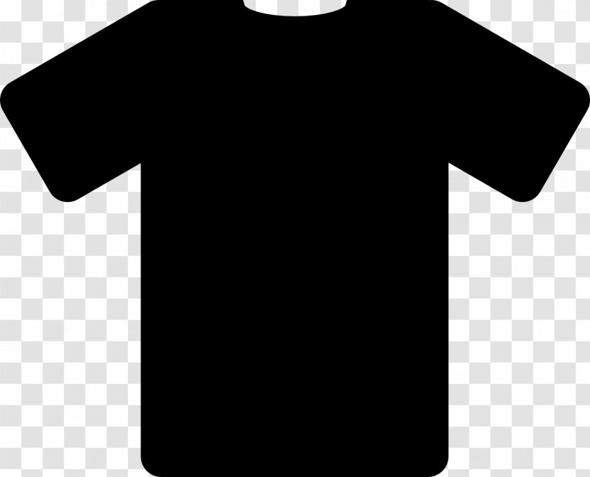 T-shirt Polo Shirt Black Clip Art - Monochrome - Image Transparent PNG