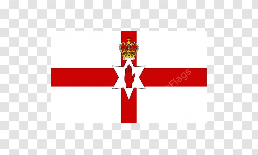 Flag Of Northern Ireland Red Hand Ulster Banner - Irish National Day Transparent PNG
