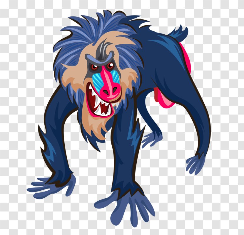 Africa Wildebeest Mandrill Gorilla Baboons - Monkey - Grimace Orangutan Transparent PNG