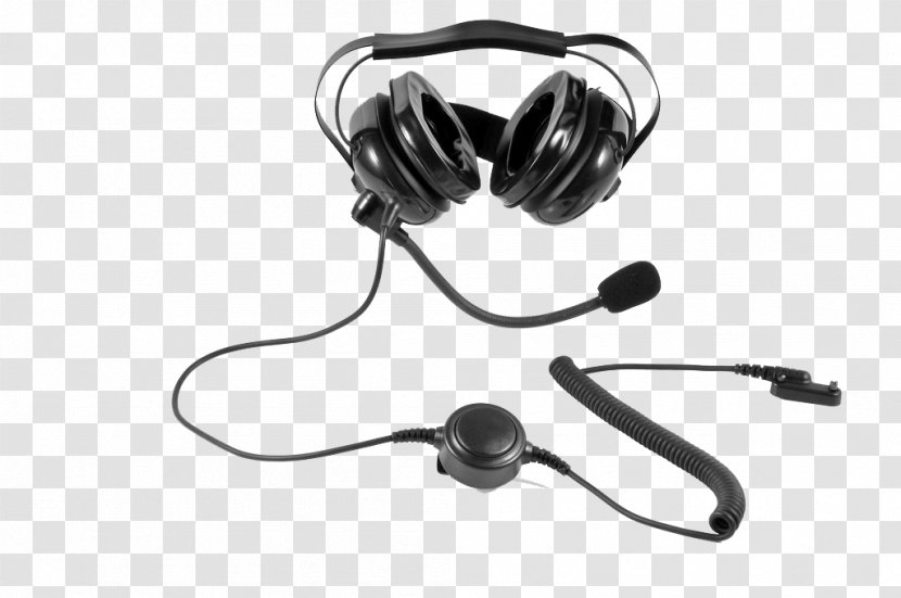 Noise-cancelling Headphones Headset Microphone Two-way Radio - Boom Operator - Bass Transparent PNG