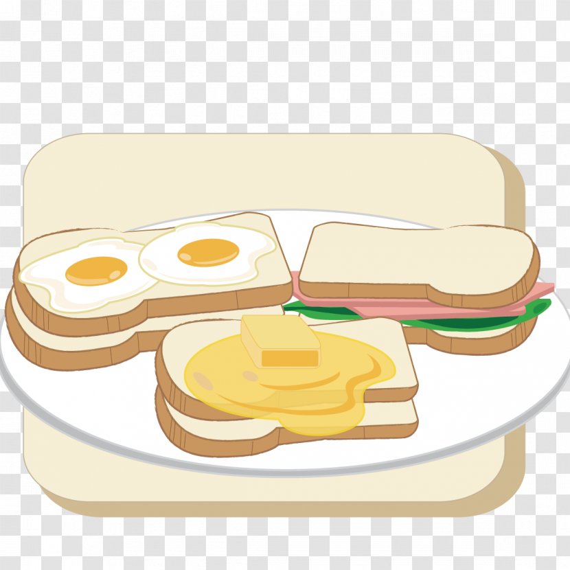 Breakfast Toast Fried Egg Clip Art - Animation - Creative Transparent PNG