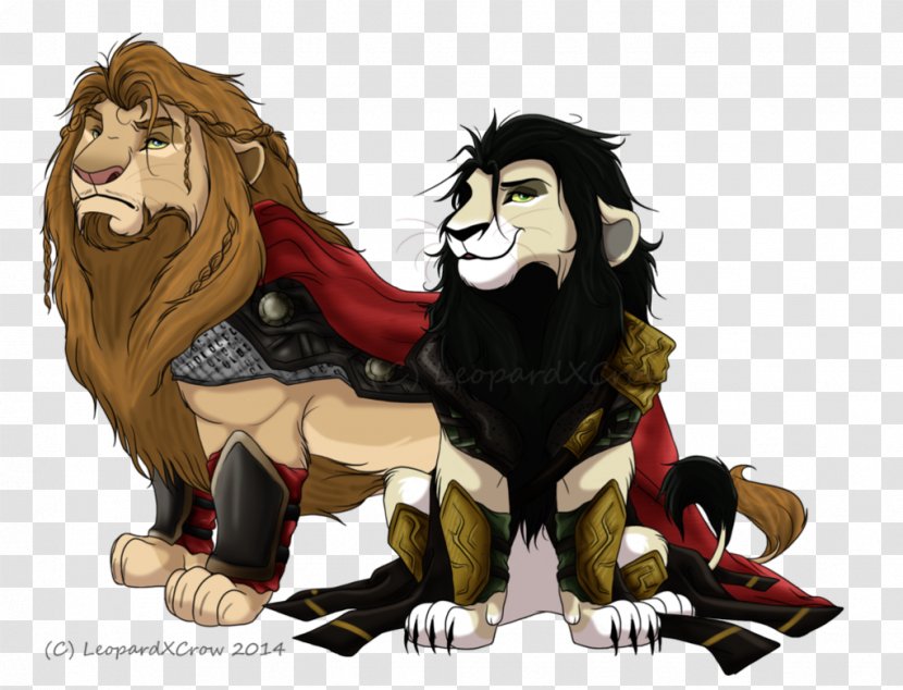 Lion Cat Fiction Character - King Scar Transparent PNG