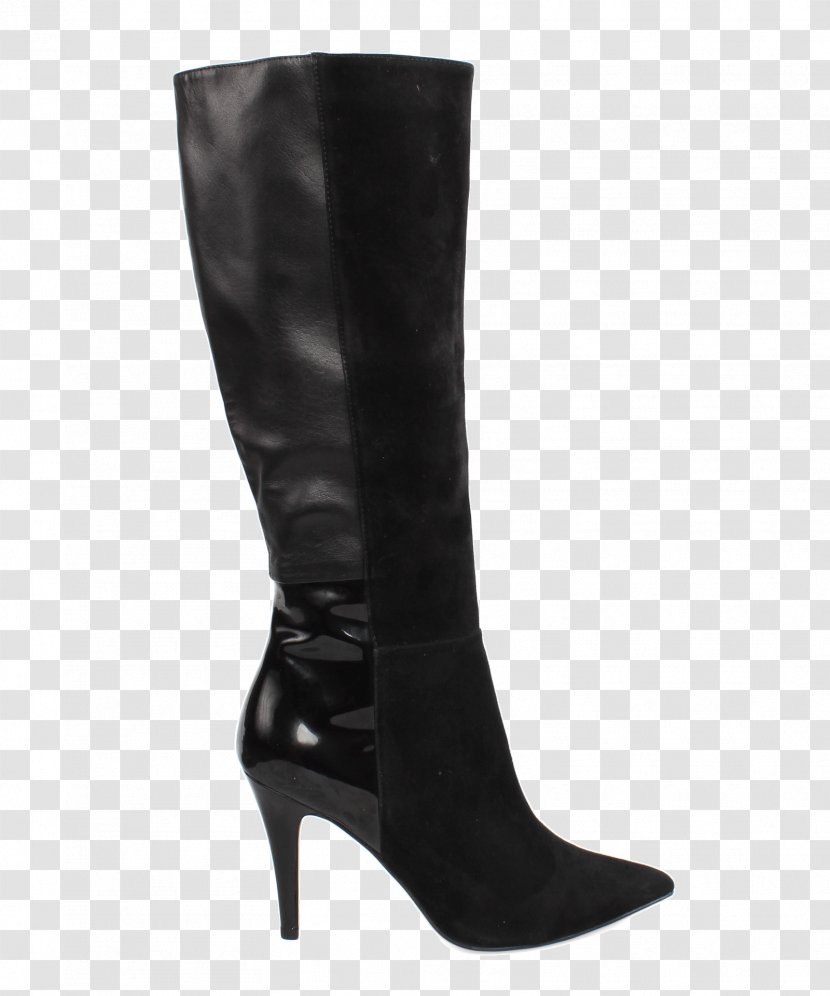 Knee-high Boot Suede Shoe Fashion - Black Transparent PNG