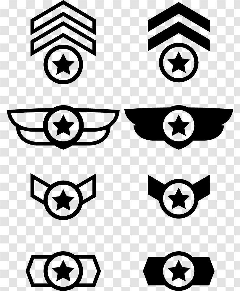 Military Badges Of The United States Euclidean Vector Insegna - Symmetry - Rank Officer Transparent PNG