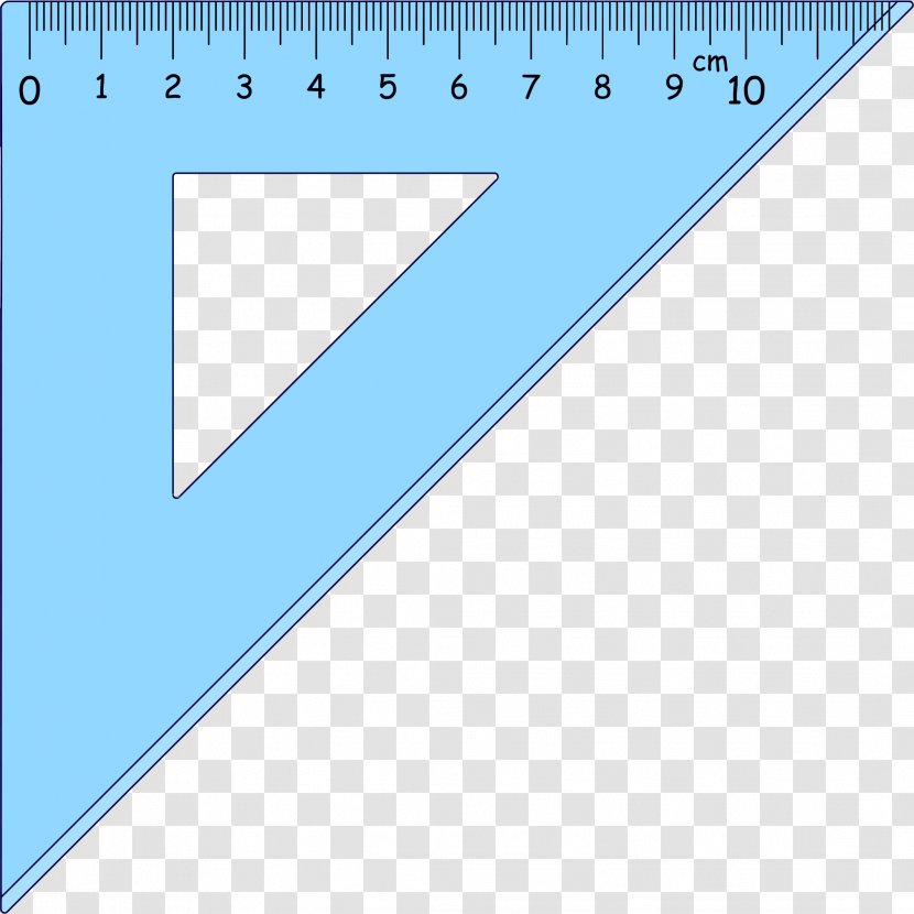 Ruler Set Square Triangle Clip Art - Pixabay - School Cliparts Transparent PNG