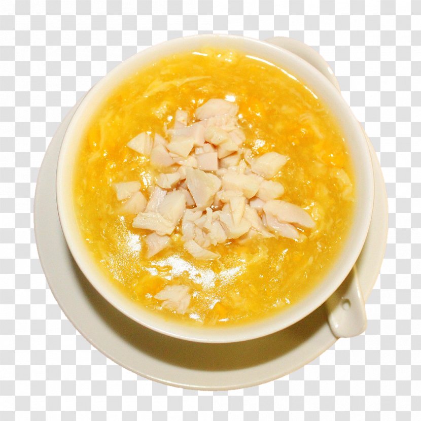 Chinese Cuisine Chicken Egg Drop Soup Corn Crab - Mushroom - Minced Transparent PNG