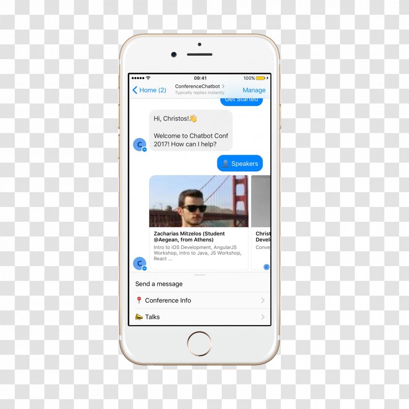 Smartphone Facebook Messenger IPhone Internet Bot Text Messaging - Handheld Devices Transparent PNG