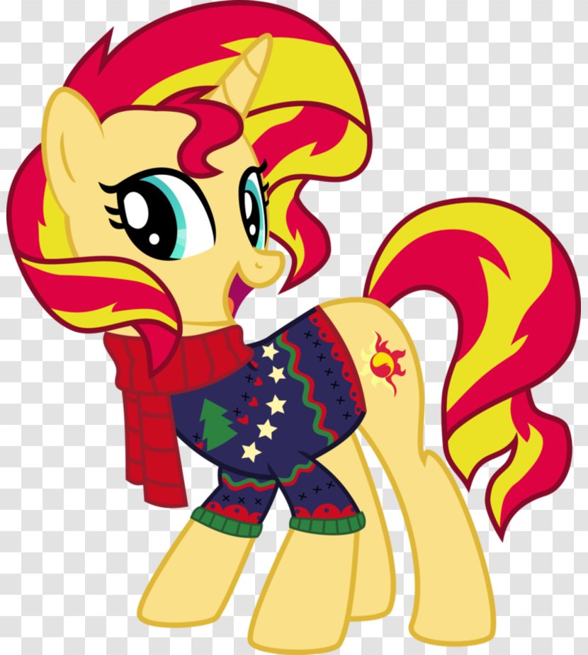 Sunset Shimmer Pony Twilight Sparkle Christmas Princess Celestia - Vertebrate Transparent PNG