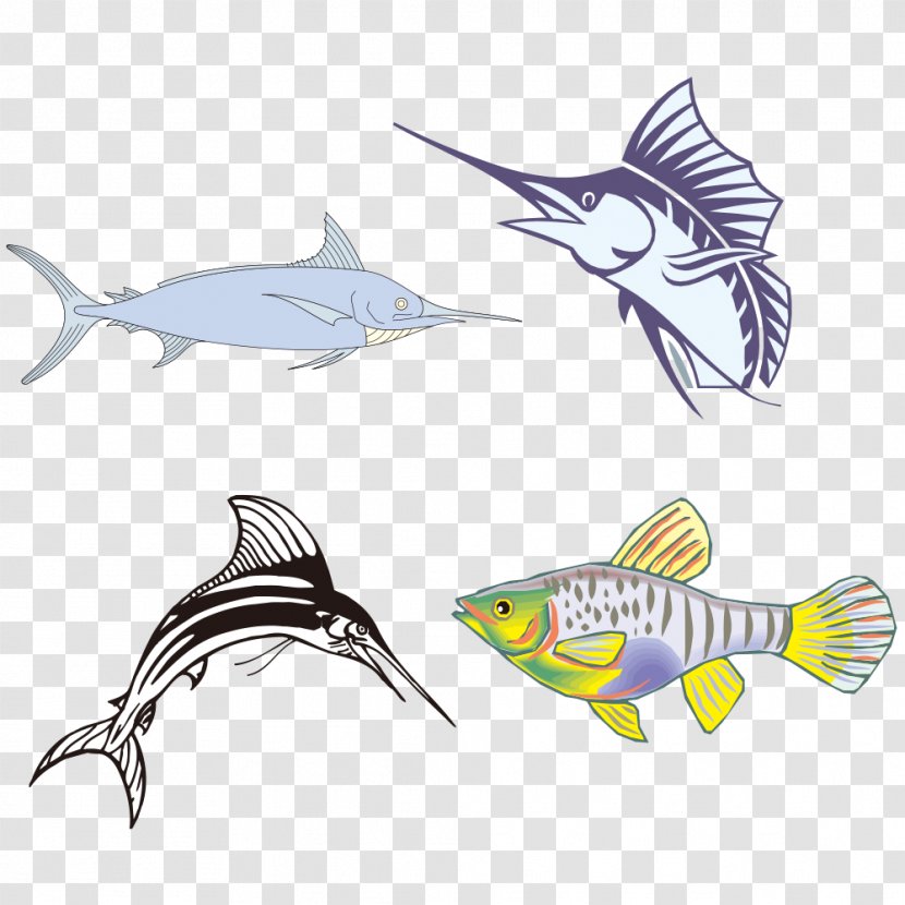 Fish Euclidean Vector Illustration - Species - Cartoon Transparent PNG