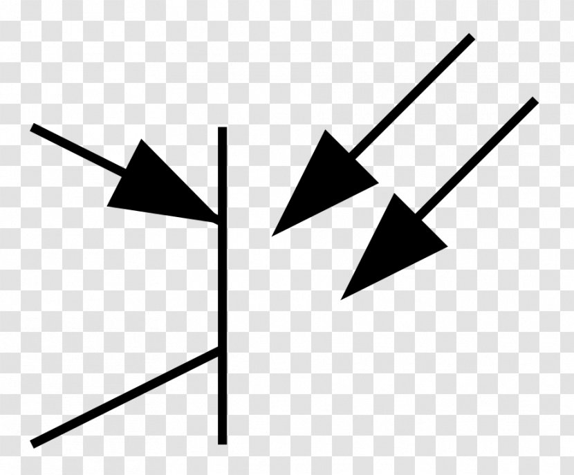 Phototransistor Electronics P–n Junction Bipolar Transistor NPN - Electronic Symbol - Triangle Transparent PNG