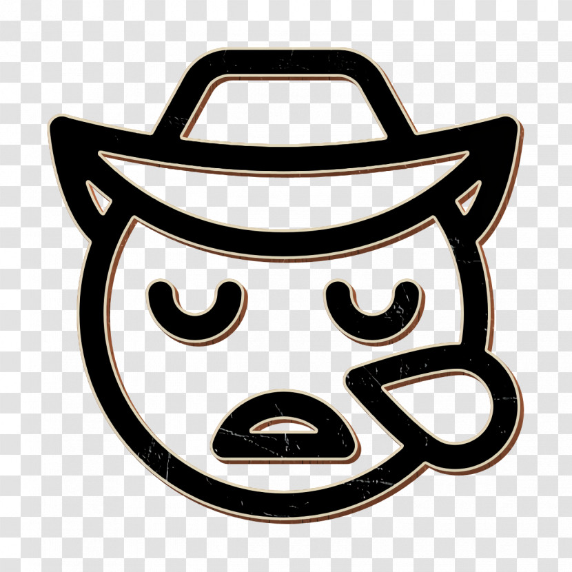 Smiley And People Icon Emoji Icon Cowboy Icon Transparent PNG