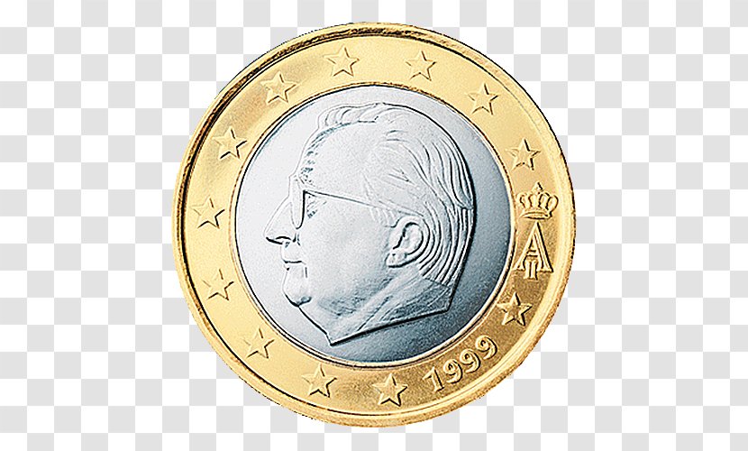 Belgium 1 Euro Coin Belgian Coins Transparent PNG
