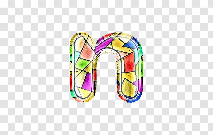 Stained Glass Clip Art - Letter N Transparent PNG