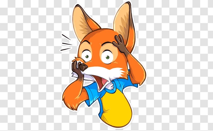 Telegram Sticker Online Chat Whiskers Clip Art - Orange - FERDINAND Transparent PNG