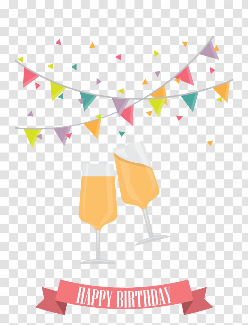 Paper Greeting Card Birthday - Product - Wineglass Transparent PNG