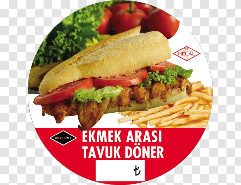 French Fries Doner Kebab Chicken Dürüm Hamburger - American Food Transparent PNG