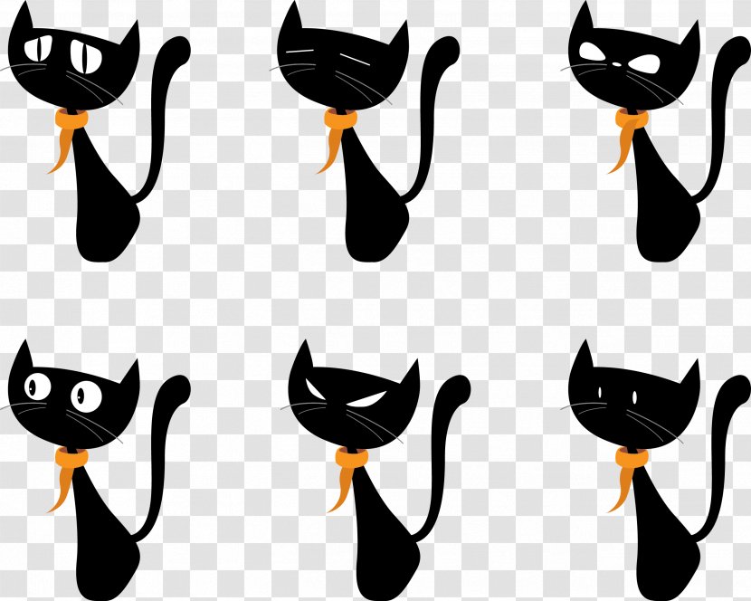 Black Cat Kitten Clip Art - Eyewear - Catwoman Transparent PNG