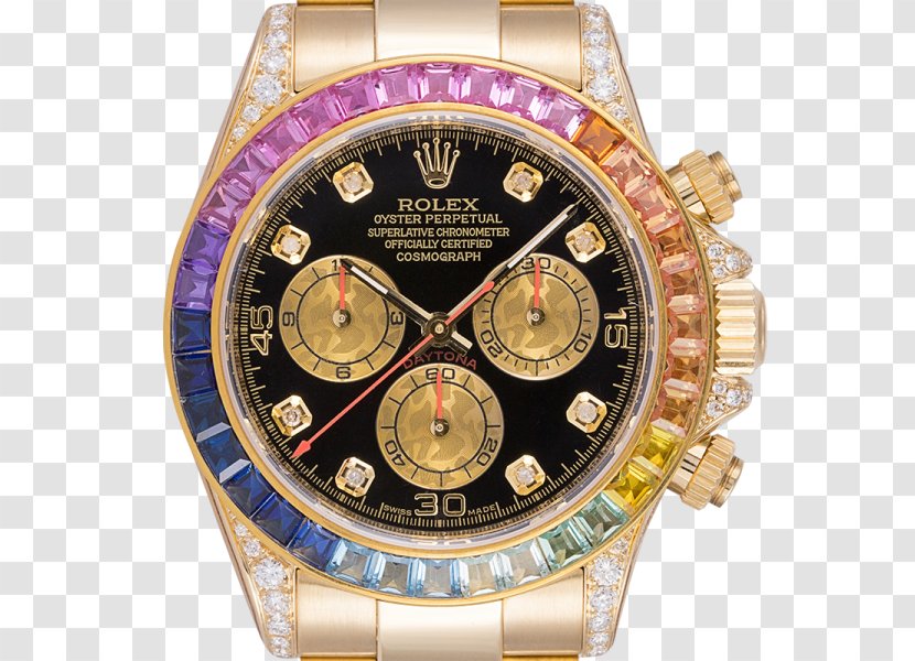 Rolex Daytona Watch Gold Oyster Perpetual Cosmograph Transparent PNG