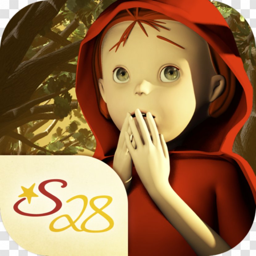 Cartoon Doll - Smile - Red Riding Hood Transparent PNG