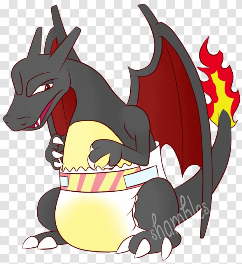 Diaper Charizard Dragonite Charmander - Red - Dragon Transparent PNG